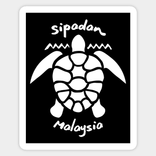 Diving with Sea Turtles at Sipadan Island, Malaysia Sticker